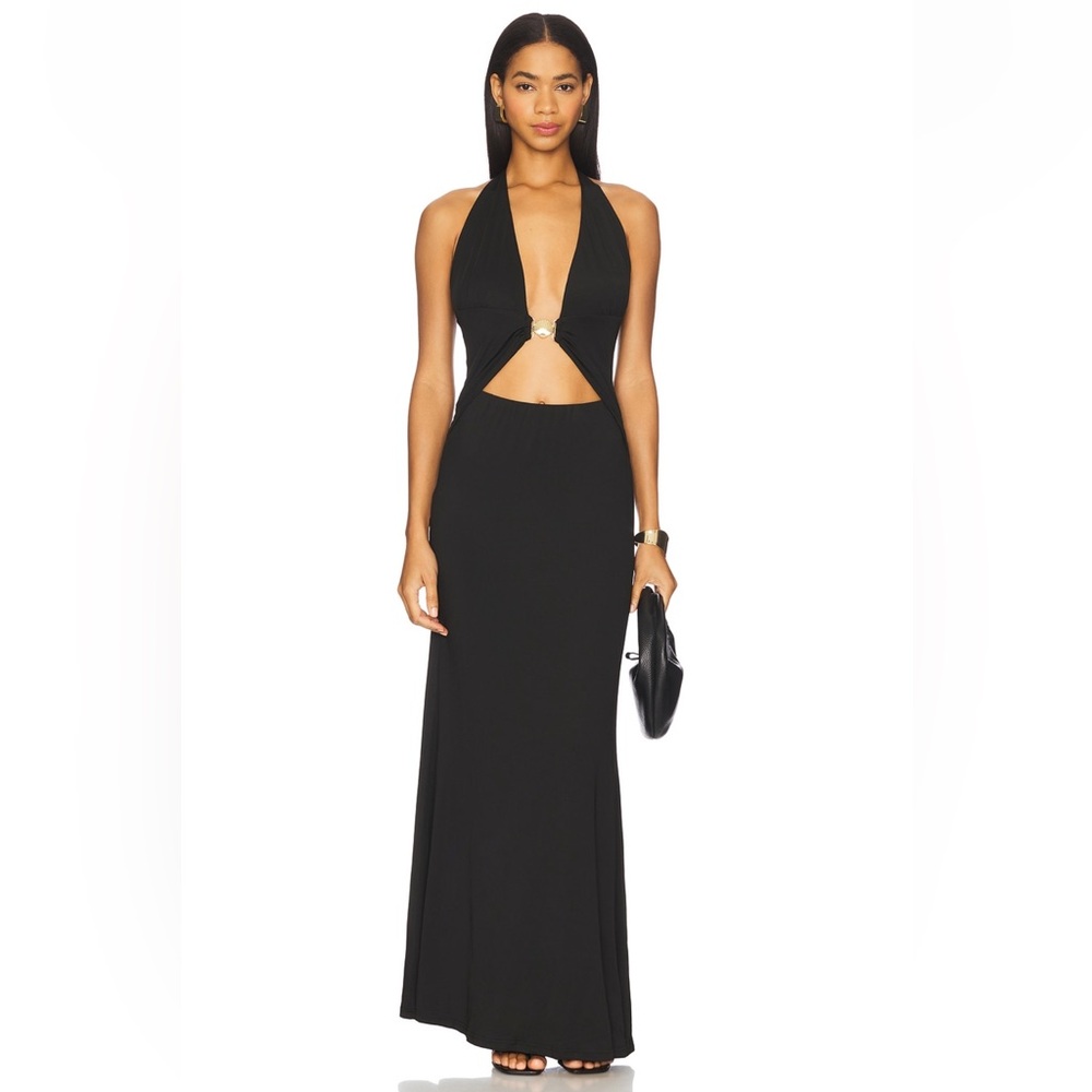 RUNAWAY the Label HALSTON halter maxi dress